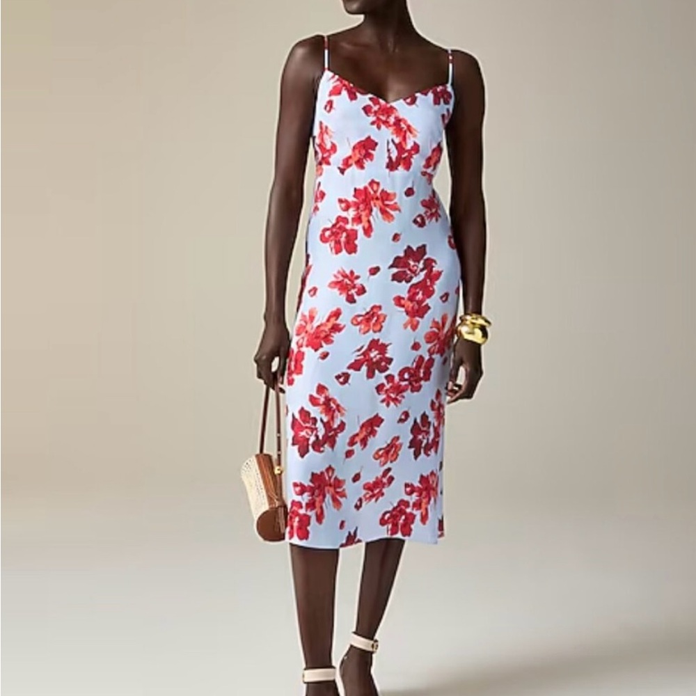 NWT JCREW Natasha slip dress in floral print